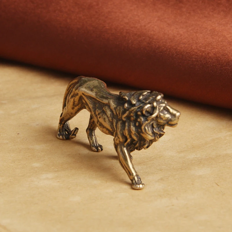 Copper Lion Figurine 2