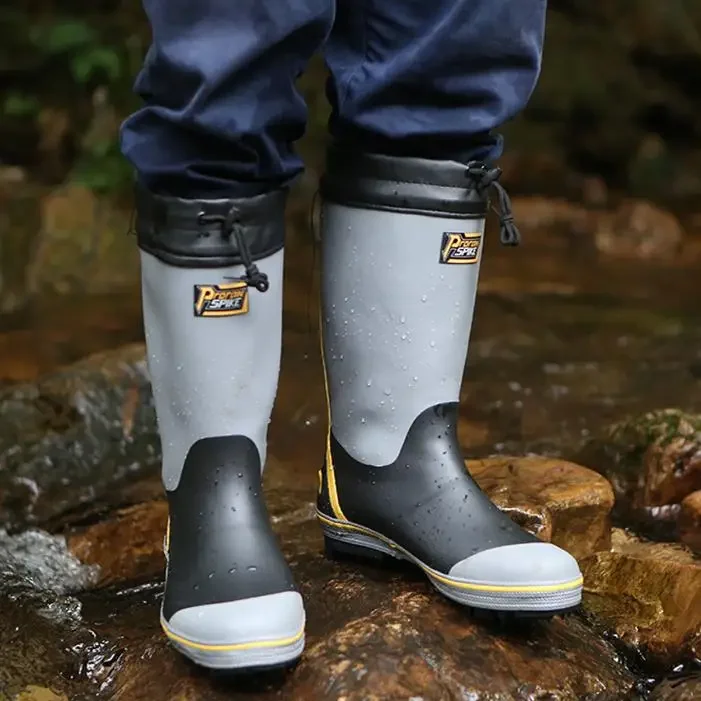 Fishing Rain Boots Steel Nail Bottom 5
