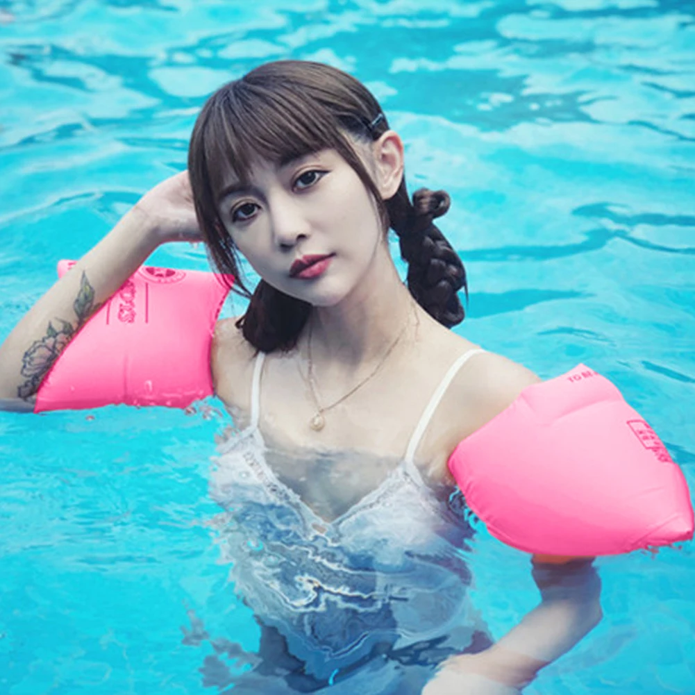 Inflatable Pool Float Swimming Pool Floats Inflatable Swimming Ring 2pcs Children Swimming Arm Rings Inflatable Pool Float Circle Sleeves Pool Buoys Armbands for Swim Trainers