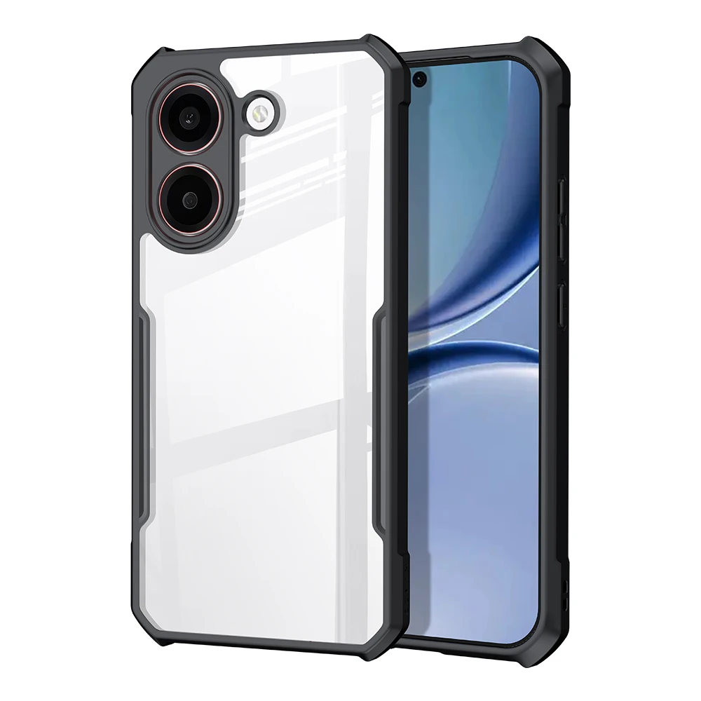 XUNDD Shockproof Clear Acrylic TPU Case with Airbag Corners & Camera Lens Protection