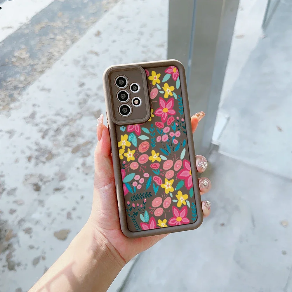 Floral Silicone Cellphone Case - Stylish Protective Cover