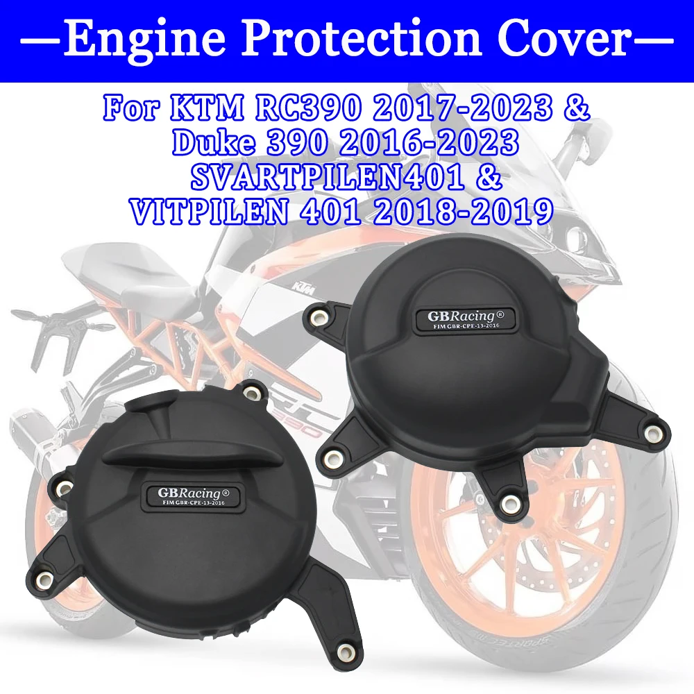 

Motorcycle Accessories Engine Protection Cover For KTM RC390 2017-2023 & Duke390 2016-2023 SVARTPILEN401 & VITPILEN401 2018-2019