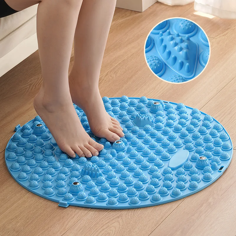 Description Picture 4 of itemFoot Massage Acupressure Mat Muscle Relaxation Acupuncture Mat Pilates Fitness Yoga Accessories Foot Training Round Workout Mat