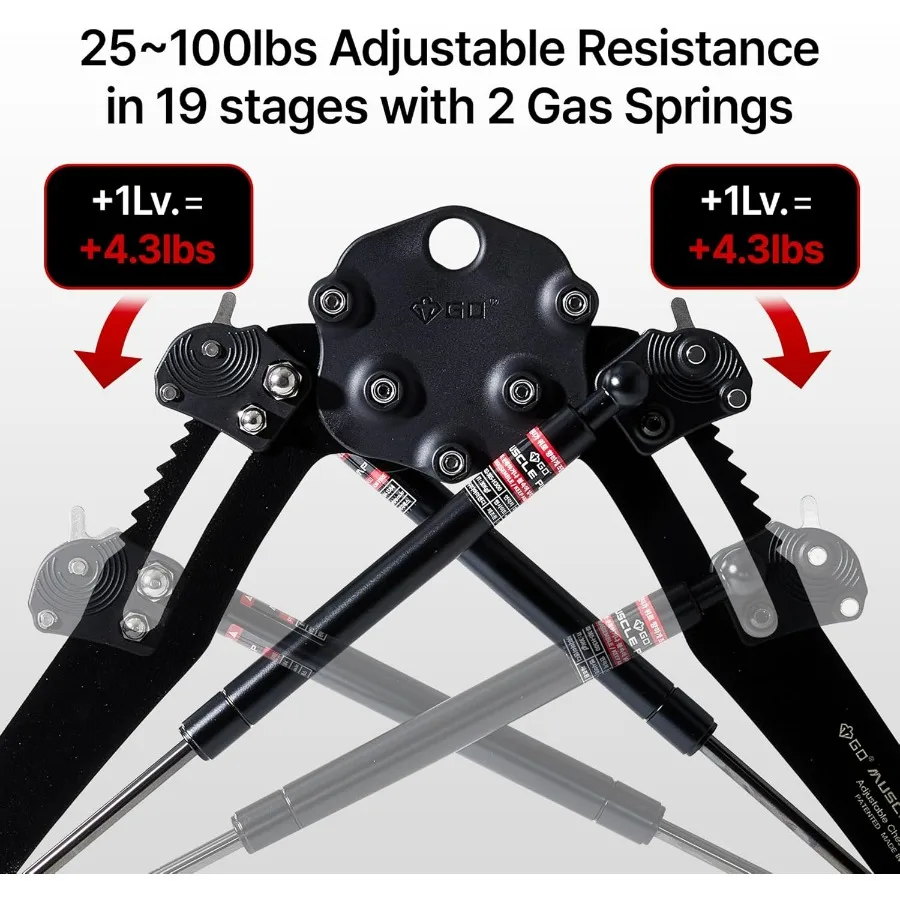 Muscle Pump Chest Expander Upper Body Strengthener, Chest Workout for Men, Workout Equipment Shoulder Muscle Training Fitness Eq