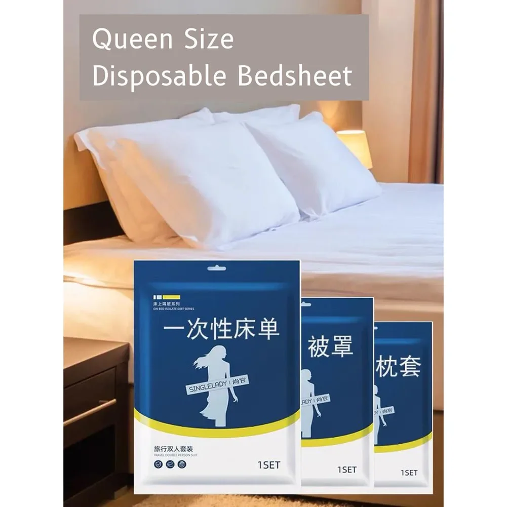 Quilt Cover Bedsheet Quilt Cover Set Soft Toiletries Travel Comfortable Essential High Water Absorbent