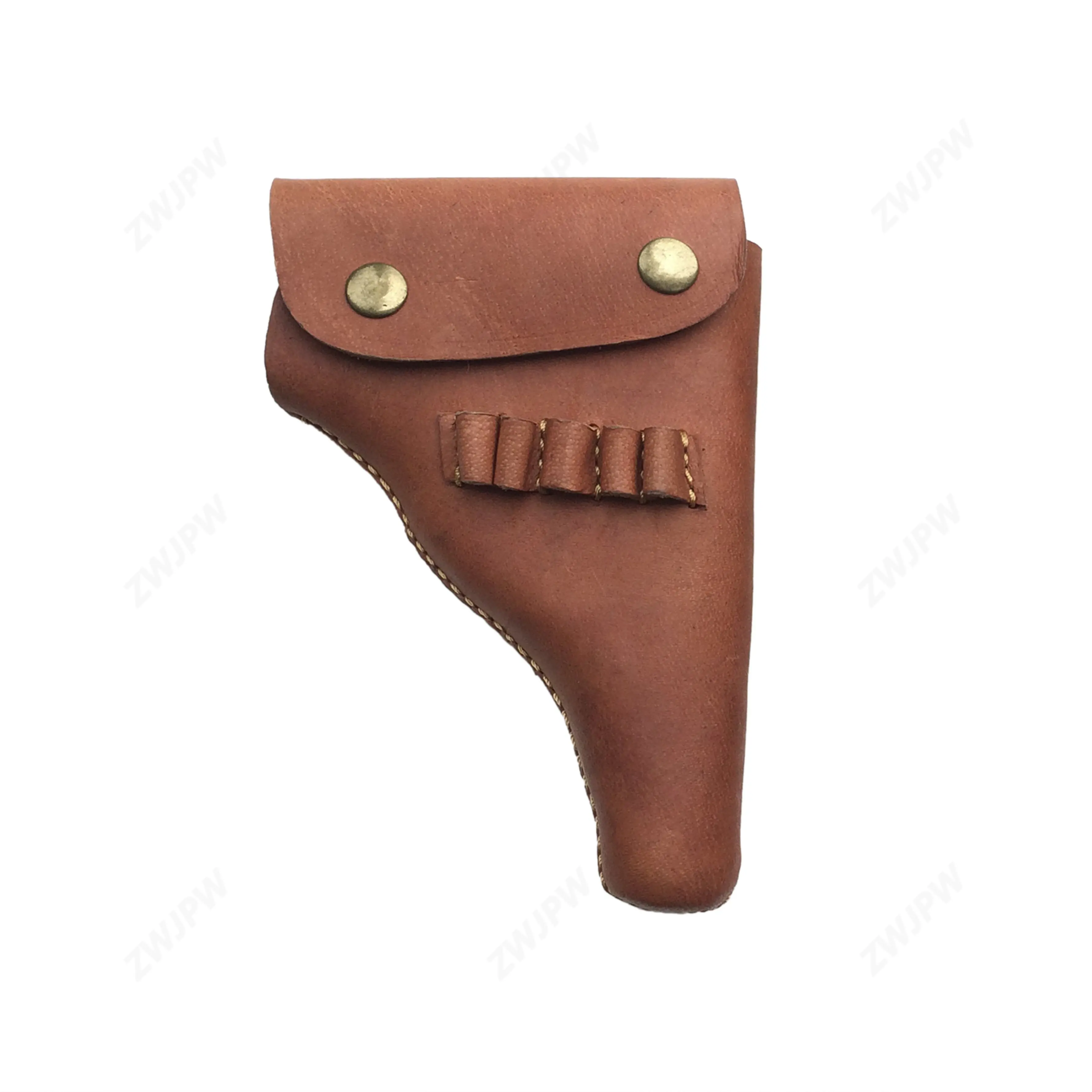 Military Holster WWII Chinese Army Browning Brown Leather Rifle Case Scabbard