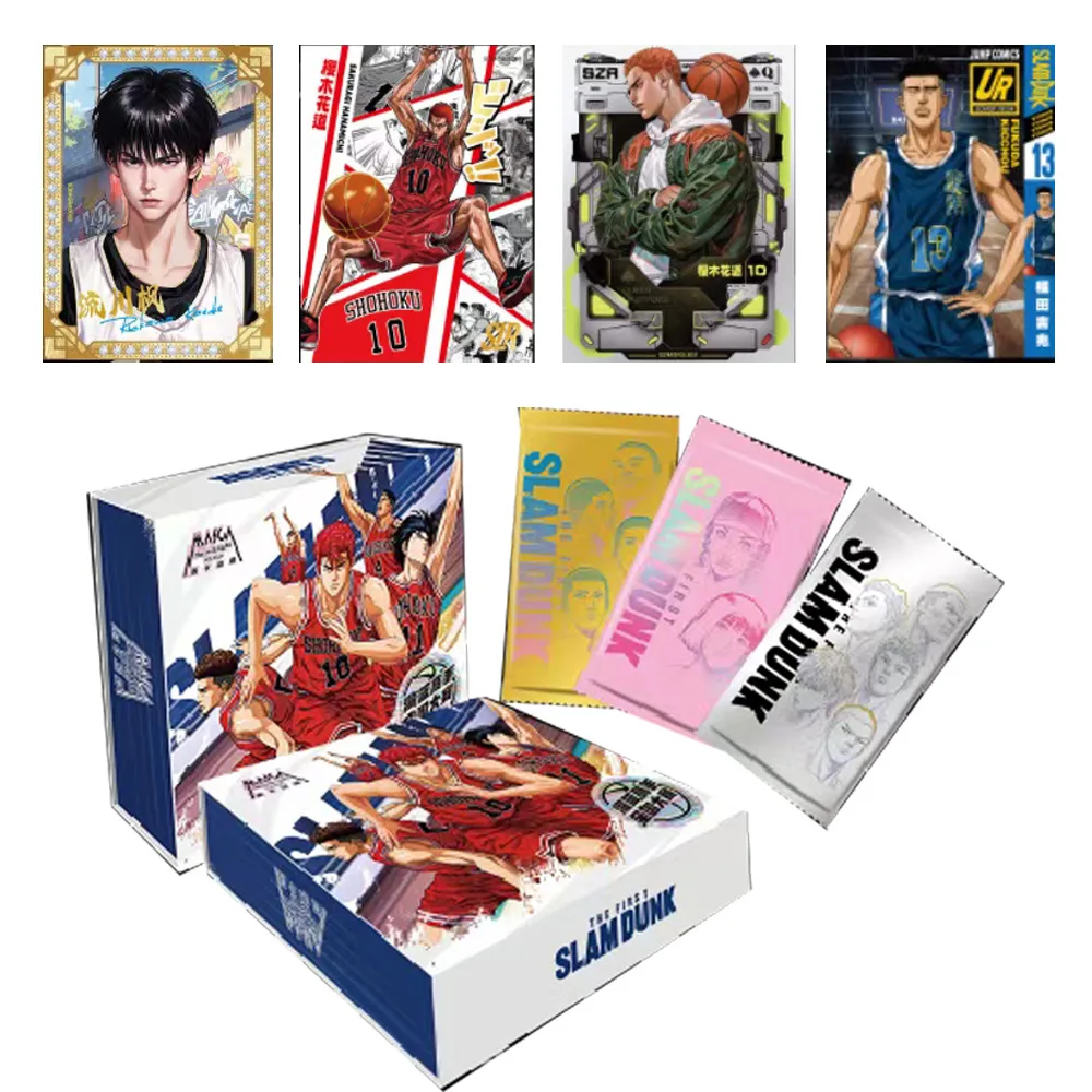 

Newest Slam Dunk Collection Cards Japan Anime Figure Extinct Children Birthday Gift Game SlamDunk Rare Cards for Kid Toy Hobby