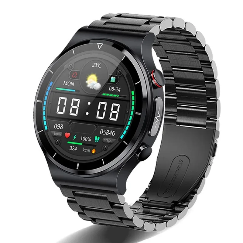 

ChiBear PPG+ECG Sport Smart Watch Men1.32“360*360 AMOLED Wireless Charg Blood oxygen AI medical diagnosis Health Smartwatch Man