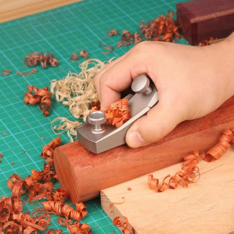 Woodworking Planer Aluminum alloy Mini Hand Planer European Flat Plane Bottom Edge Wood Trimming Plane DIY Carpenter Tools images - 6