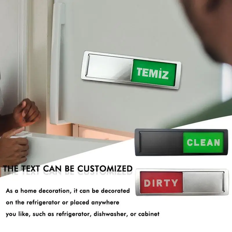 

2022 Design Dishwasher Magnet Clean Dirty Sticker Household Magnet Indicator Tool Waterproof Magnets With Protective Layers