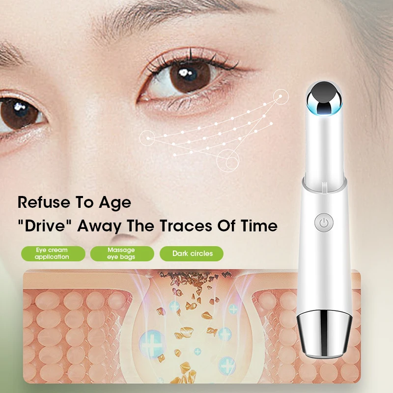 

Инструмент для красоты глаз, массажер для красоты глаз, фотонная терапия, массаж глаз, вибрация, подтяжка морщин, укрепляющий крем для глаз