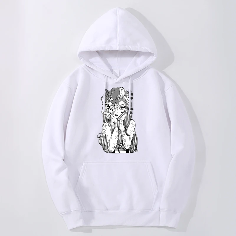 

Demon Slayer Hoodies Kawaii Anime Hentai Girl Print Sweatshirts Harajuku Hip Hop Hoody Unisex Crewneck Casual Warm Sportswear