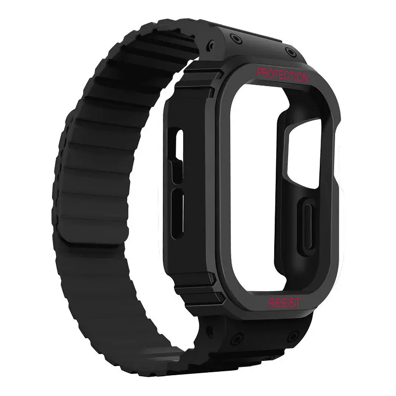 Magnetic Sport Silicone Strap with Protective Case