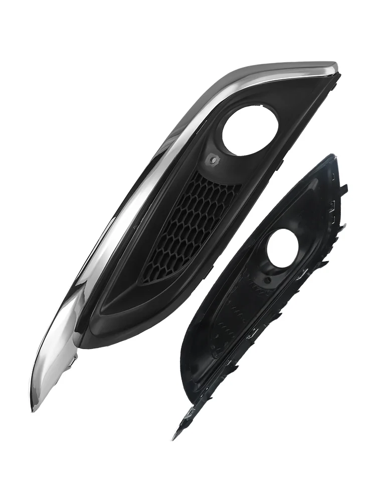 실용적인 안개등 커버 안개등 커버 23175793 Insignia 2013-17 용 블랙 Vauxhall 교체 용 실버 ABS