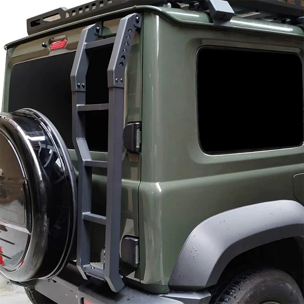 스즈키 짐니 2019-2025 JB64 JB74 보호 프레임워크 사다리 자동차 뒷문 테일 도어 사다리 액세서리