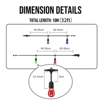 10m 20m 30m Smart LED String Lights Commercial Grade Waterproof Outdoor RGB S14 Bulb Wifi Tuya Festoon Garden Wedding Decoration - Image 2