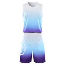 

Men's Basketball Jersey Set Ladies Blank Sportswear Sportswear Set Breathable Men's Ladies Basketball Uniform Training Wear