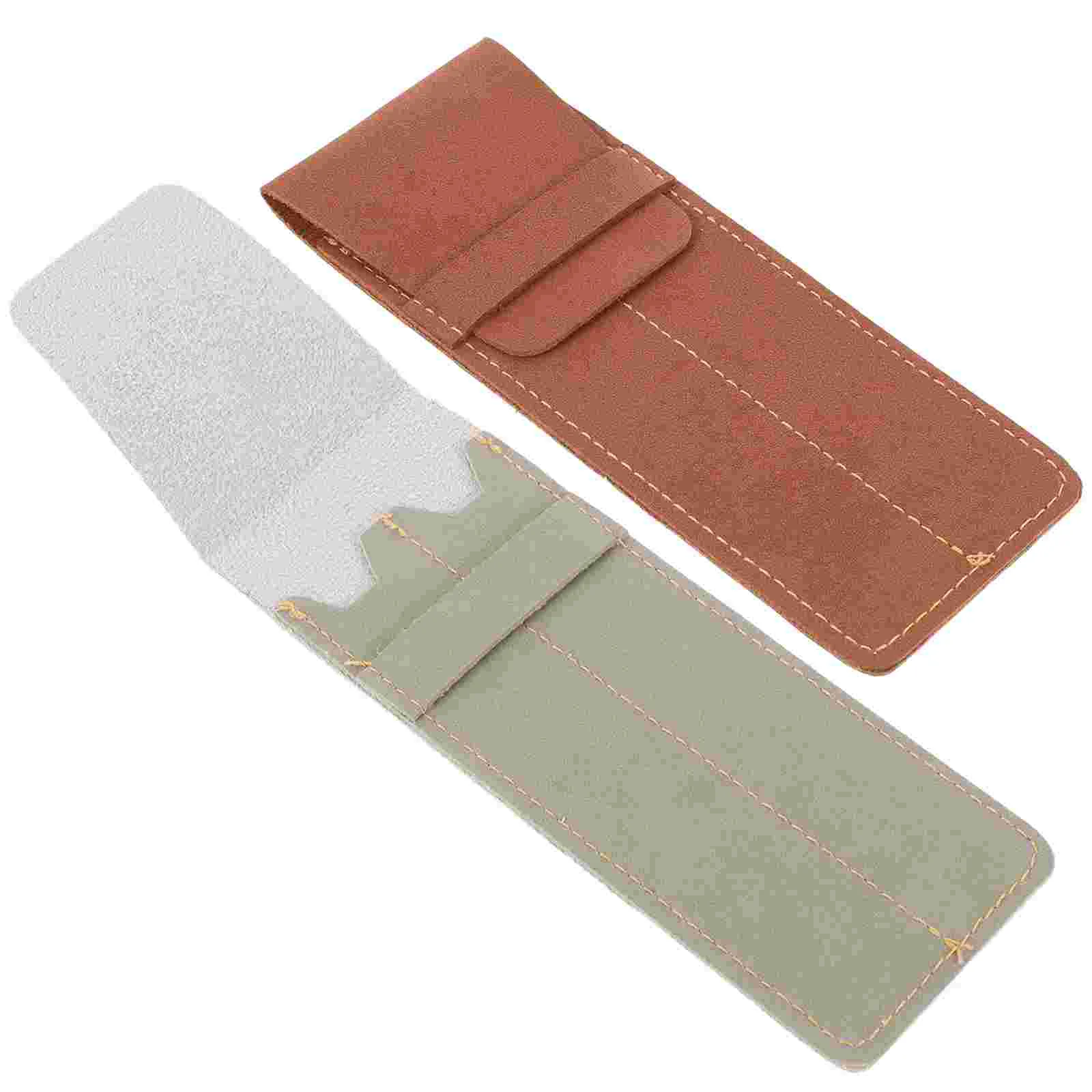 

2 Pcs Pen Case Organizer Bag Sets Fountain Vintage Wraps Protective Sleeve Pouch Two