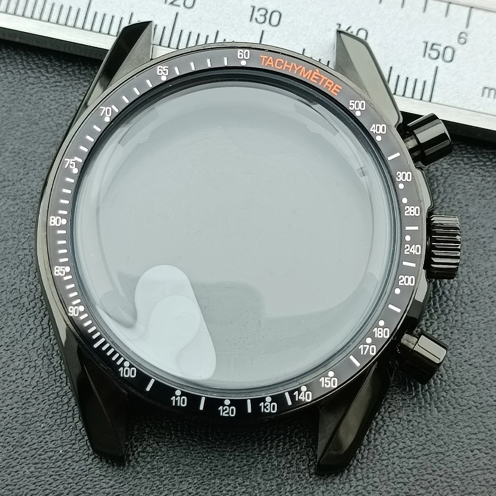 Elegant Silver/Black Metal Watch Case with Quartz Movement Compatibility and 32.5mm Dial - Ideal