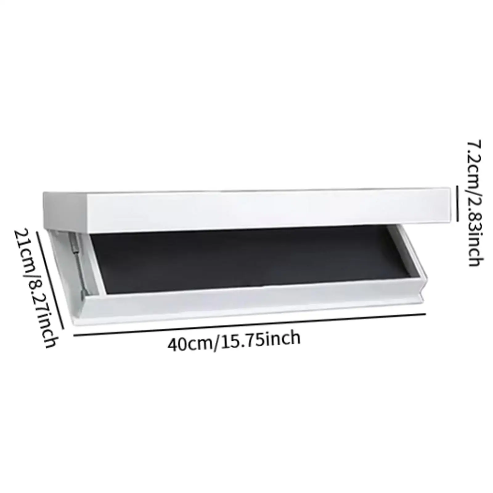 Floating Shelf with Hidden Compartment Decorative Wooden Modern Wall Mounted Drawer for Bathroom Office Kitchen Small Space Dorm