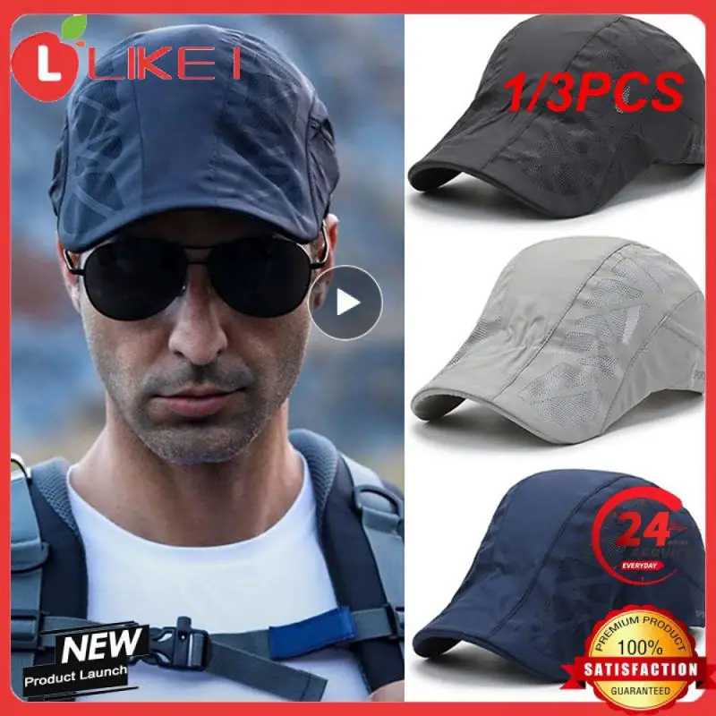 

1/3PCS Unisex Sun Hat Running Breathable Lightweight Wear Resistant Mesh Outdoor Sports Sun Hat for Daily Life