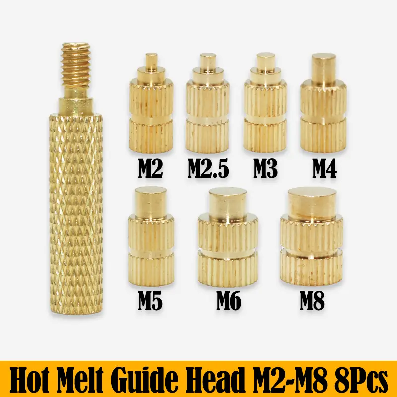 Heat Set Insert Press Tool Electric Soldering Iron Tip M2 M3 M4 M5 M6 M8 Thread Brass Inserts Nut Embedded Kit for 3d Printing image 17