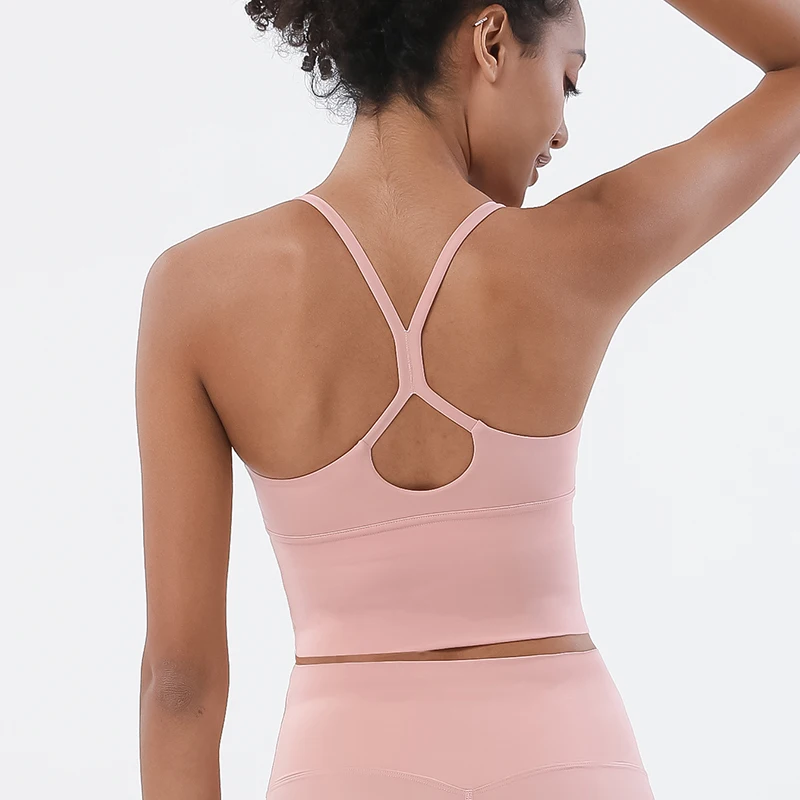 Sports bra womens bras sports underwear gym top womens lingerie women lingerie SOISOU nylon sports bra top for women 10 colors