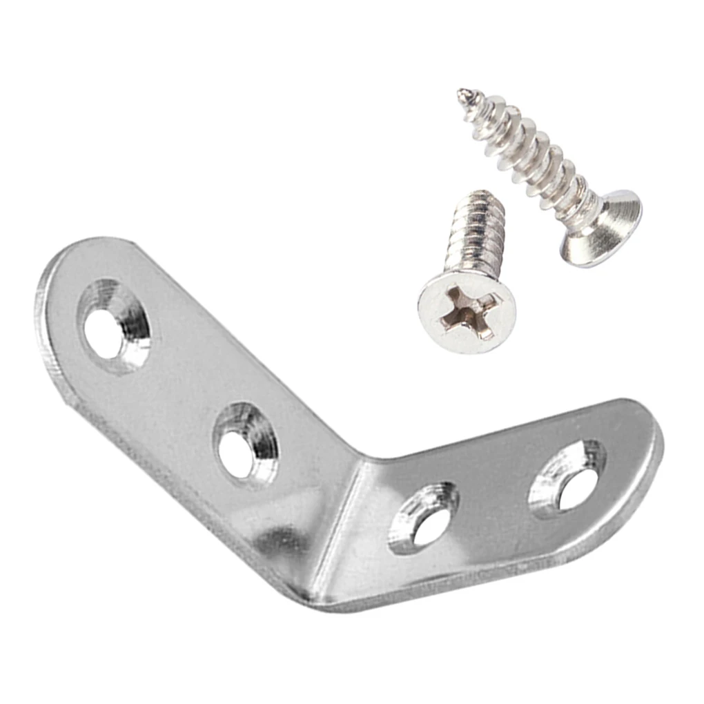 

16 шт. L-образный угловой кронштейн для полки 90 градусов, кронштейн из нержавеющей стали