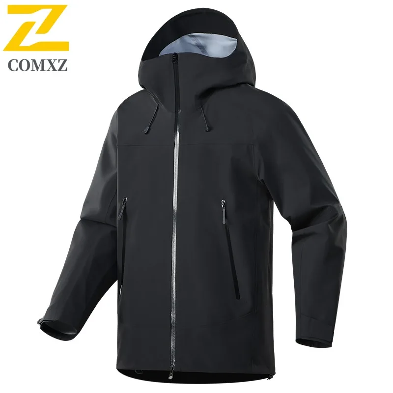 COMXZ Windbreaker Jacket 3-In-1 High Quality Brand Travel Camping Trench Coat Hiking Handsome Scratch Resistant Men's Outerwear