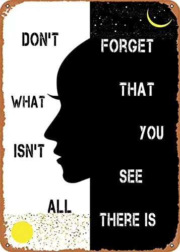 

Life Quotes Poster Vintage Look Metal Sign Art Prints Retro Gift 8x12 Inch