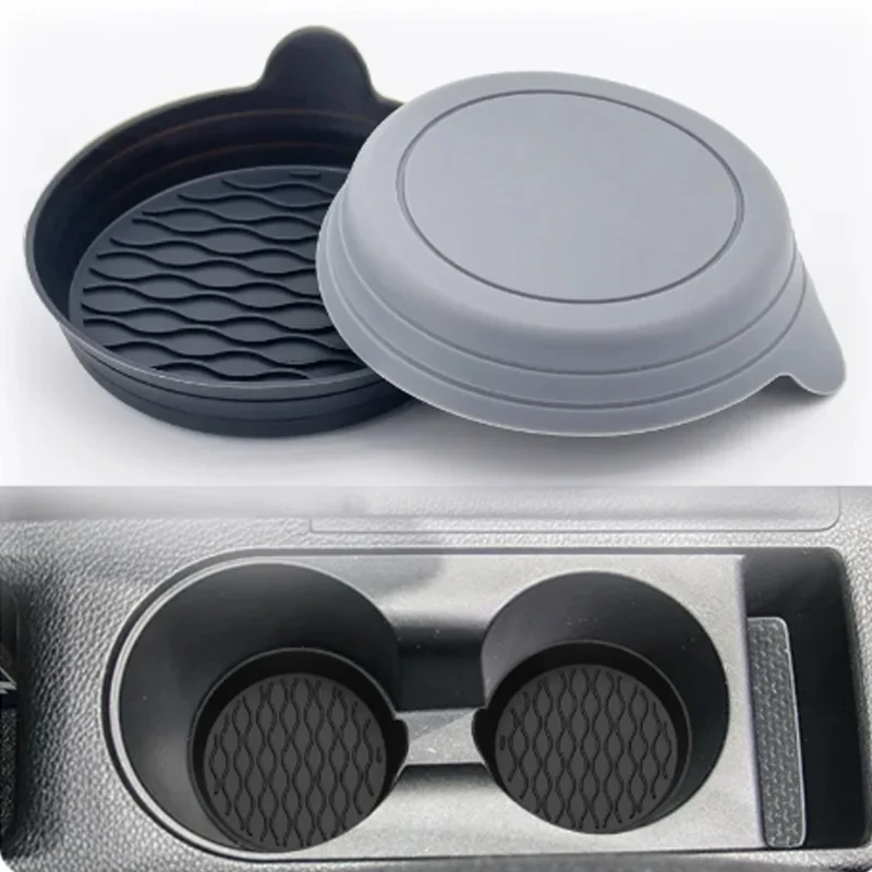 Car Coaster Non-Slip Silicone Mat For Car Water Cup Interior Decoration