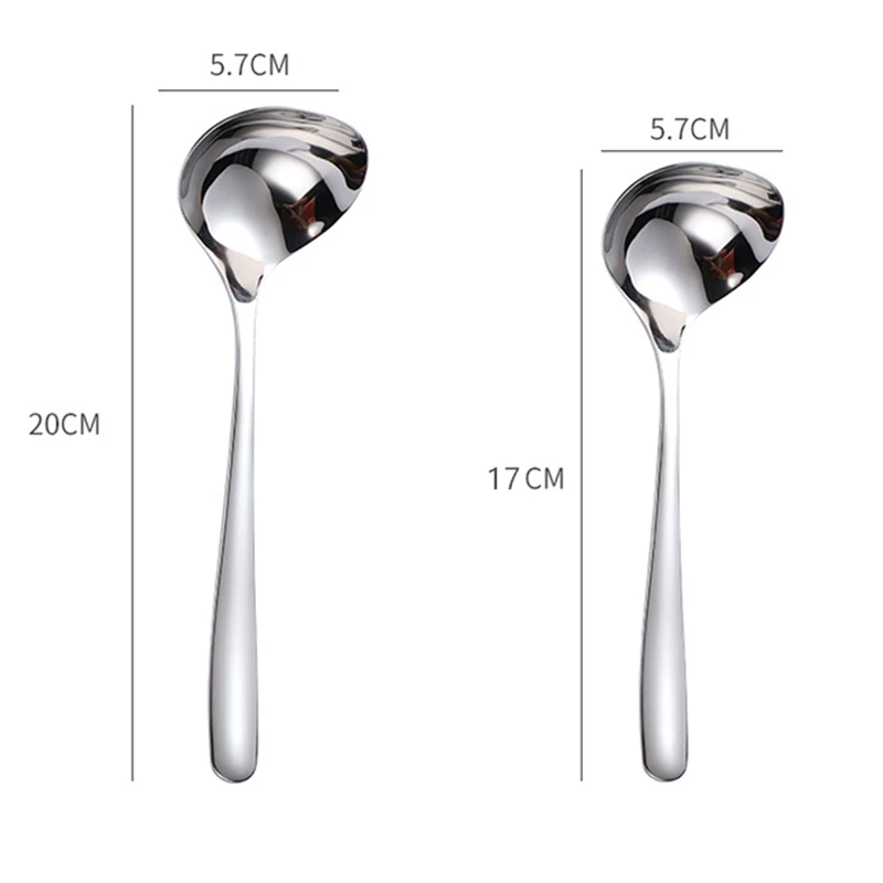 Stainless Steel Spoon Long Handle Hotel Hot Pot Spoon Soup Ladle Korean Soup Scoop Home Kitchen Tools stainless steel spoon soup spoon