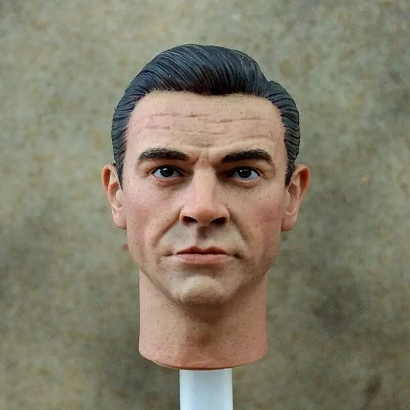 

1/6 007 Agent Sean Connery Head Sculpt PVC Male Head Carving Model Fit 12'' Soldier Action Figure Body Dolls