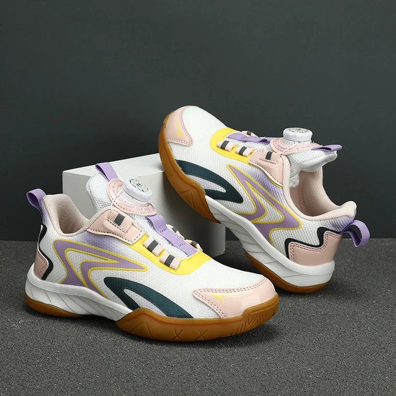 Children's Table Tennis Shoes, Mesh Breathable Badminton Shoes, Youth Fitness Training Shoes, Men's and Women's Badminton Shoes