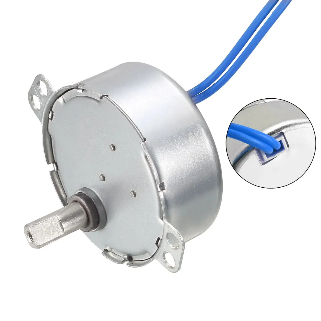 선풍기 모터 전기 기기용 영구 자석 동기 모터, 더블 플랫 샤프트 CW/CCW, AC 100V-127V 2-36RMP, 50-60Hz, 4W