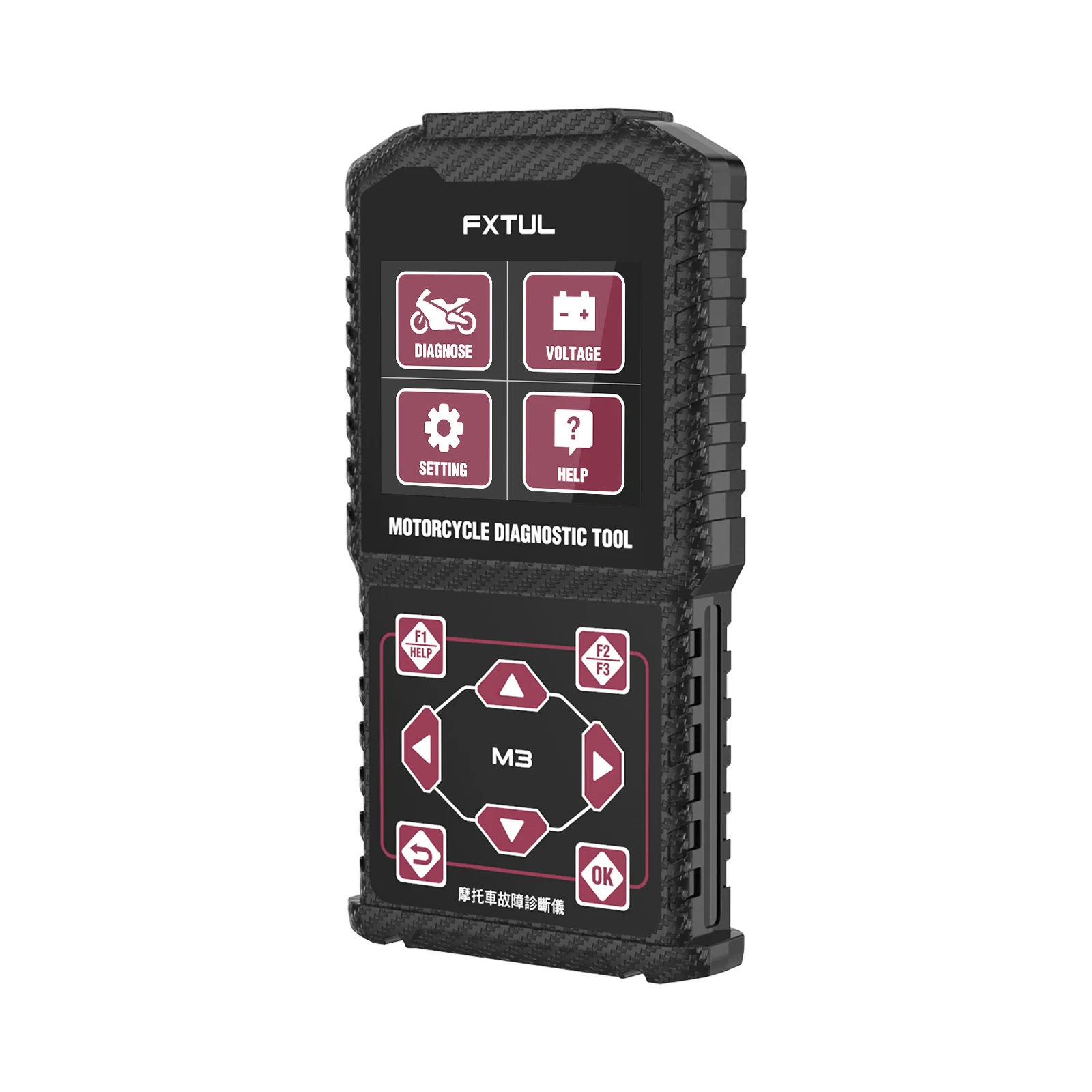 FXTUL M3 오토바이 진단 도구 OBD2 스캐너 야마하, 스즈키, 혼다, 가와사키 ABS용 고장 코드 삭제