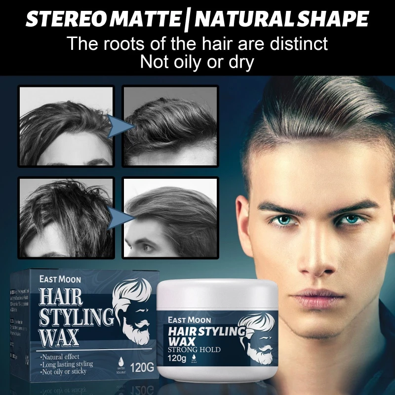 80g Hair Styling Wax Hair Matte Clay Quick Dry Long Lasting Stereotypes  Strong Hold Modeling Mud Barber Shape Hair Gel Easy Wash|Pomades Waxes|  AliExpress | Long-lasting Dry Hair Styling Clay Gel |