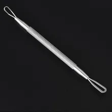 2022 New Stainless Steel Double Head Acne Needle Pit Remove Blackhead And Acne Needle Clean Skin Care Tool tanie tanio HUAQING CN (pochodzenie) Jedna jednostka Brak make skin more clean and smooth solve pimple acne whitehead blackhead Hygienic package