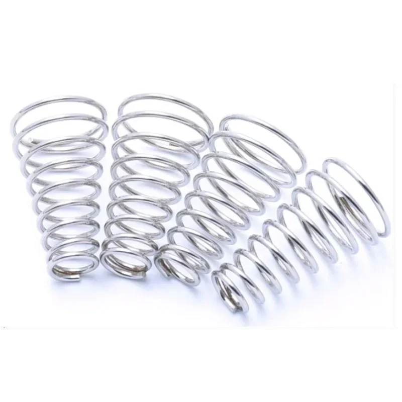 Wire Diameter 0.4mm-2mm 304 Stainless Steel Tower Springs Conical Cone Compression Spring Pressure Spring Taper Compression Spring