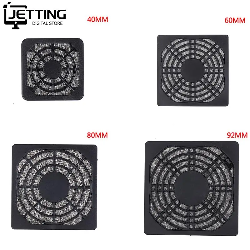 ABS Case Fan Dust Filter Guard Grill Protector Dustproof Cover PC Computer Fans Filter Cleaning Case 40mm 60mm 80mm 92mm 10pcs gdstime grill net new metal steel 60mm 6cm fan filter guard protector finger