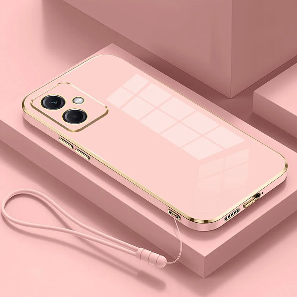 Luxury Square Plating Shockproof Soft TPU Silicone Phone Case