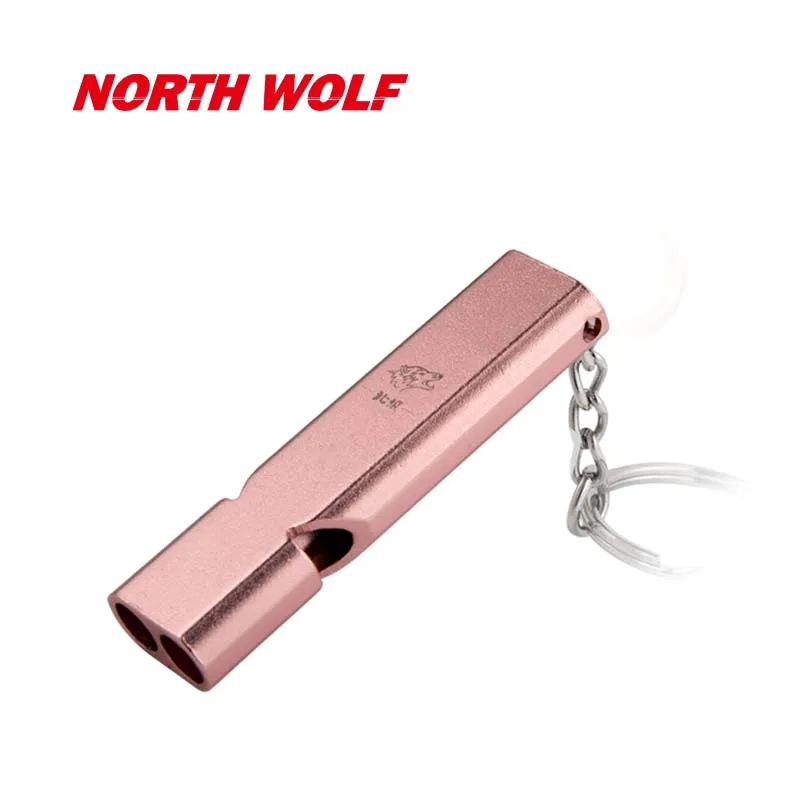 2021 New Survival Whistle Aluminum Alloy Lightweight Outdoor EDC SOS Tool 110 dB Treble Colors Whistle Engrave