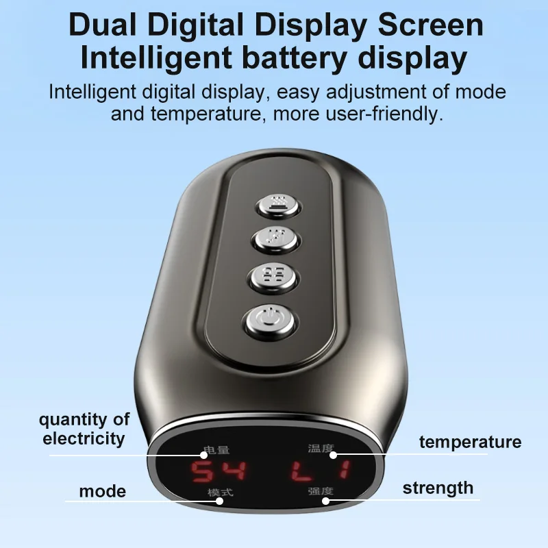 Wireless Heated Vibration Calf Massager with Air Pressure and Adjustable Intensity