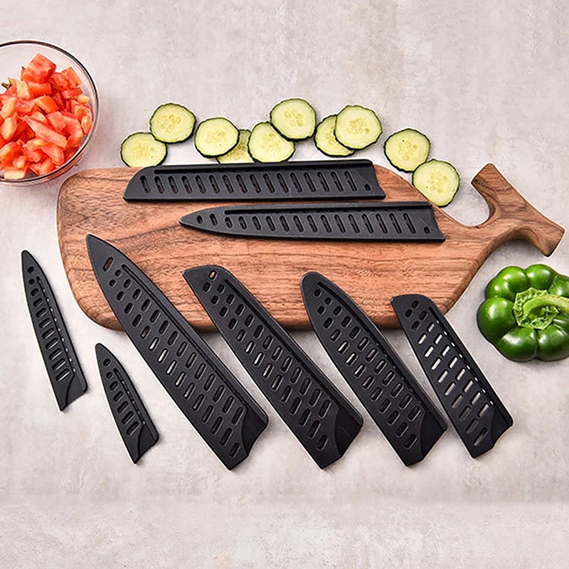 Kitchen Knife Sheath Plastic Knife Covers Blade Protector Cover Edge Guards Case Kitchen Accessories