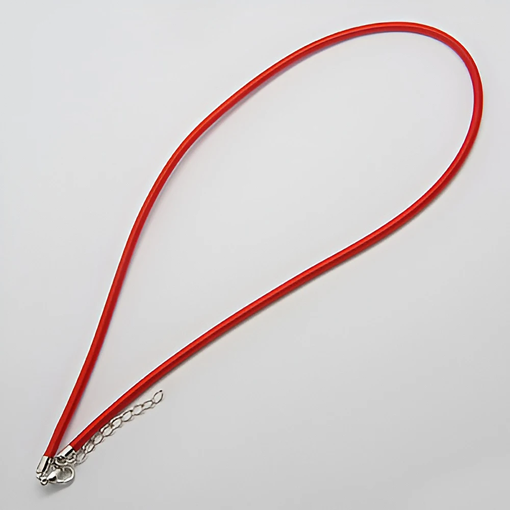 Pandahall 50pcs 3mm Silk Cord with Brass Lobster Clasps for DIY Necklace Bracelet Jewelry Making Accessories 17 inch~18 inch