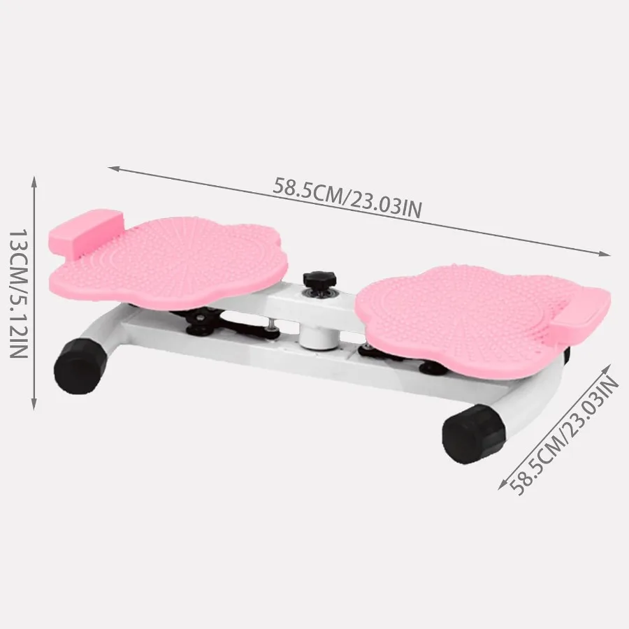 Waist Twister Board With Resistance Band - 360° Rotating Waist Twisting Machine For Core Workout Abdominal Fat Loss, Noiseless A