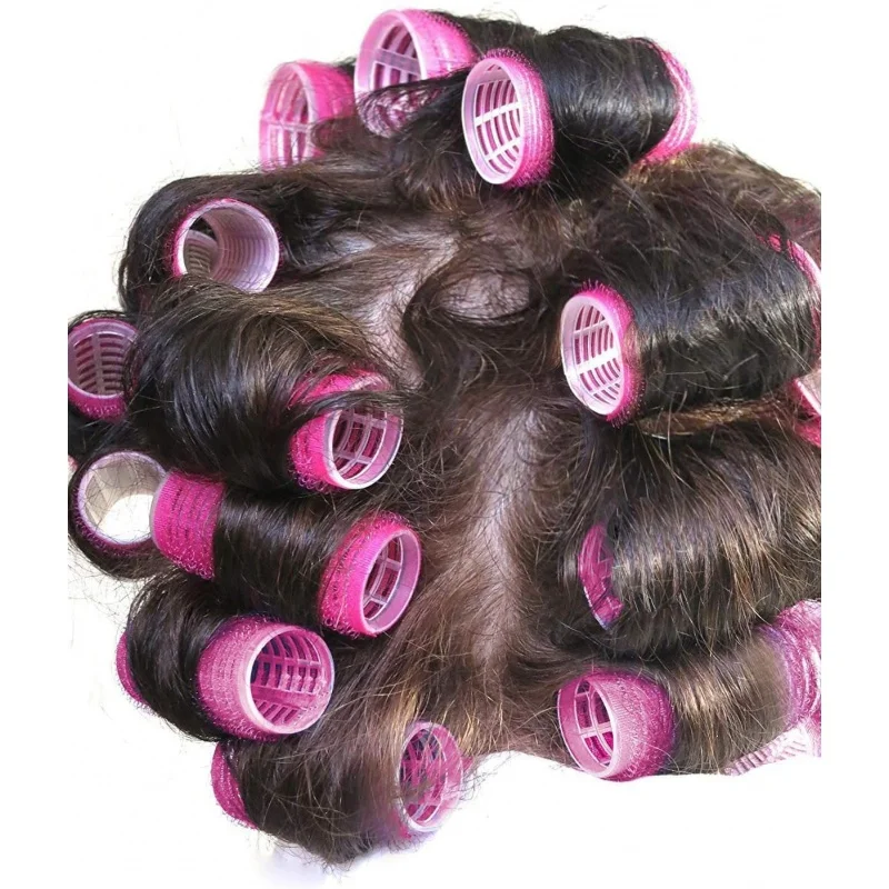 12pcs Hair Rollers Self Grip Salon Hairdressing Curlers Curly Hairstyle