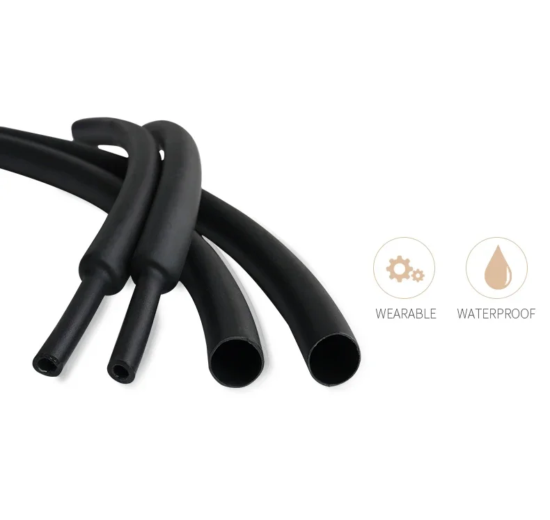 Heat Shrink Tube 1M 3:1 Diameter 1.6/2.4/3.2/4.8/6.4/7.9/9.5/12.7/15.4/19.1/25.4/30/39/50mm Double Wall Glue Tube