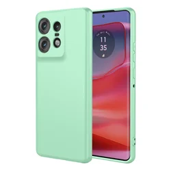 Ultra-Slim Flexible Liquid Silicone Protective Case - Premium Shock-Absorbing Bumper Cover for Moto G04S (Light Green)