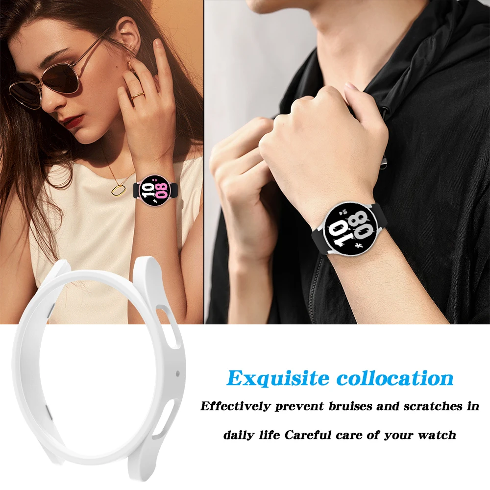 All-Around Protective Matte Watch Cover with PC Bumper Shell